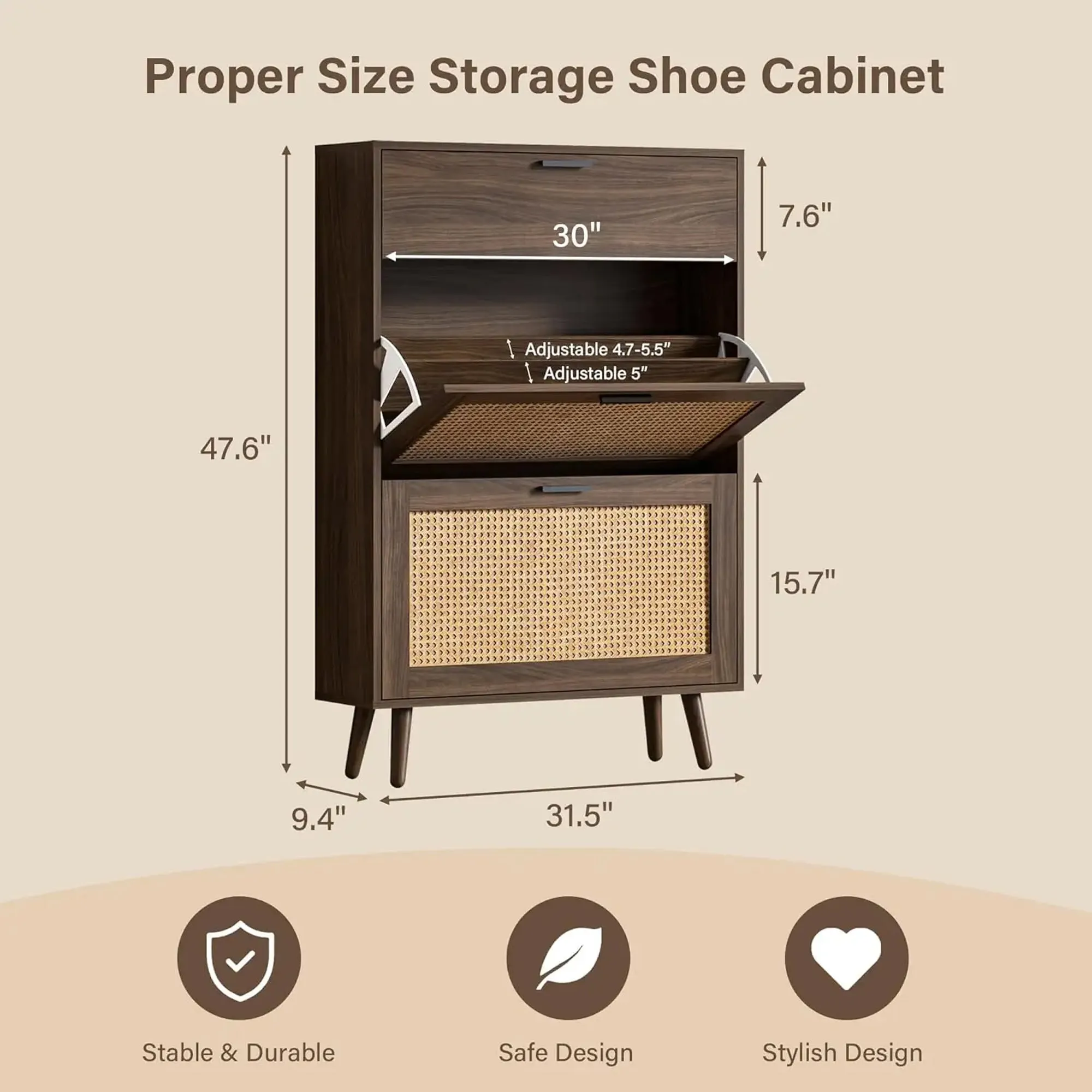 Harbor Shoe Organizer Cabinet