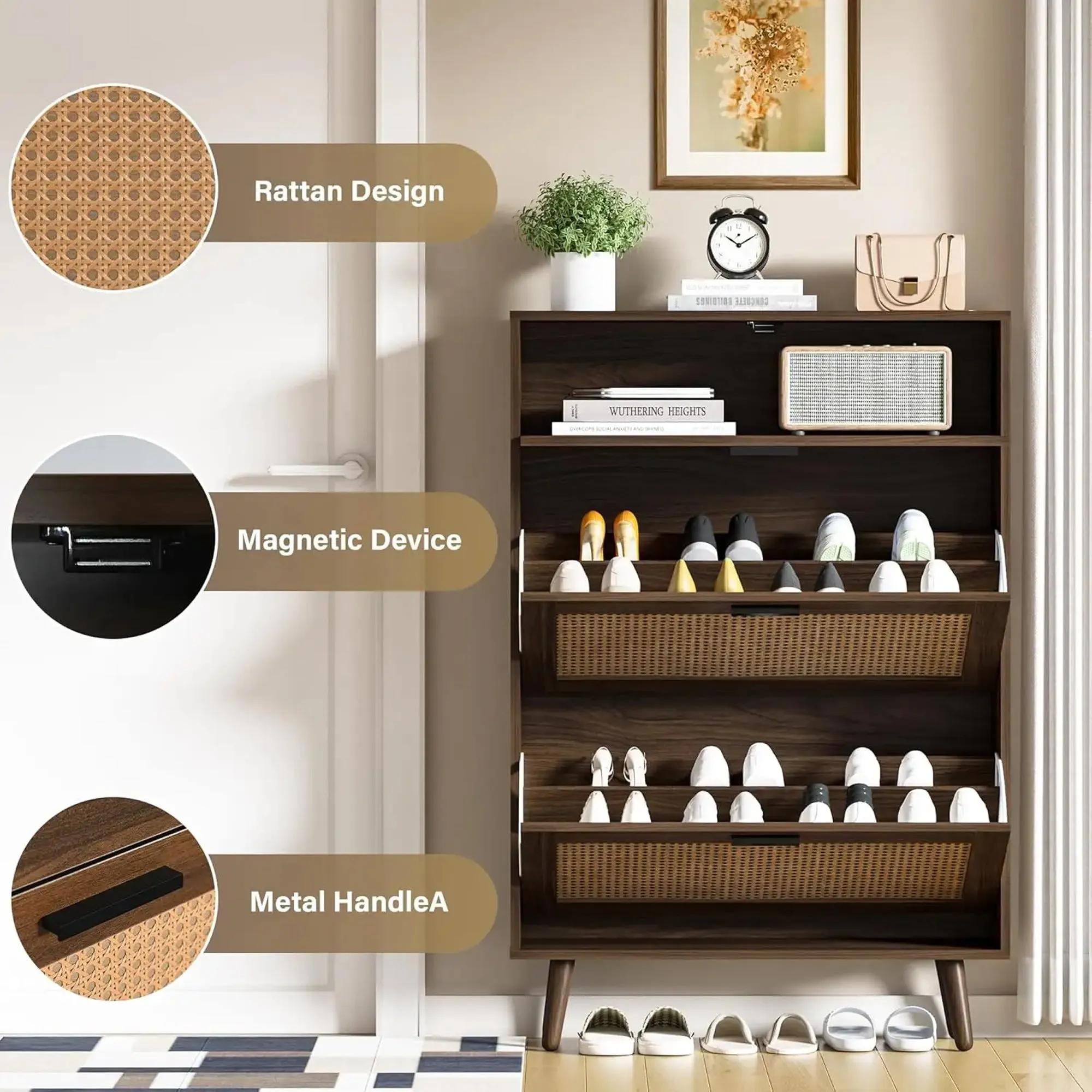 Harbor Shoe Organizer Cabinet