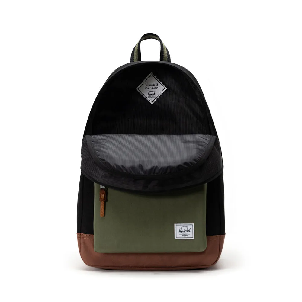 Herschel Heritage Backpack - 24L - Bk/Forlfclvr/Sddlbrn