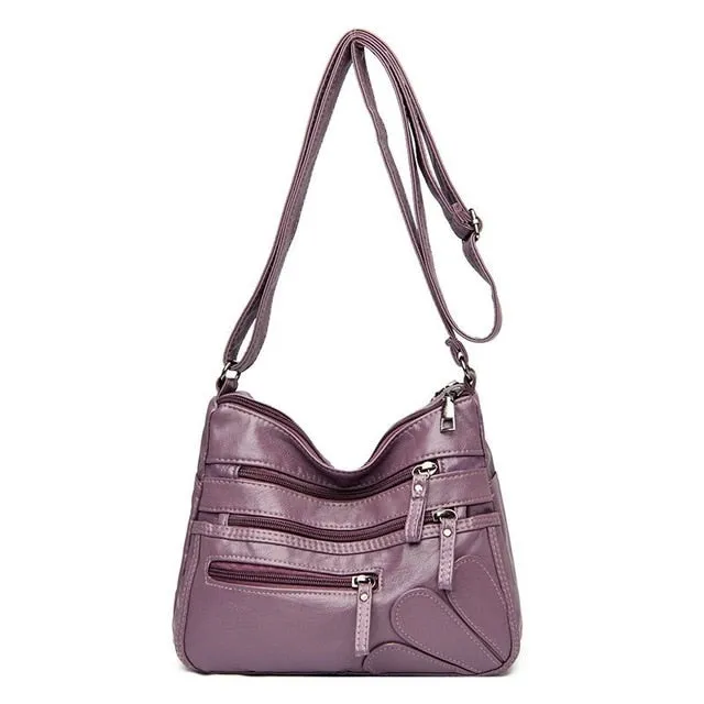 High Quality Women's Soft Leather Shoulder Bags Multi-Layer Classic Crossbody Bag Luxury Designer Handbag and Purse
