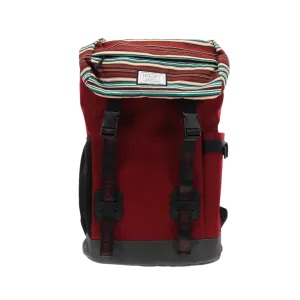 Hooey "Topper" Maroon W/ Serape Pattern & Black Accents Backpack BP053BUSP