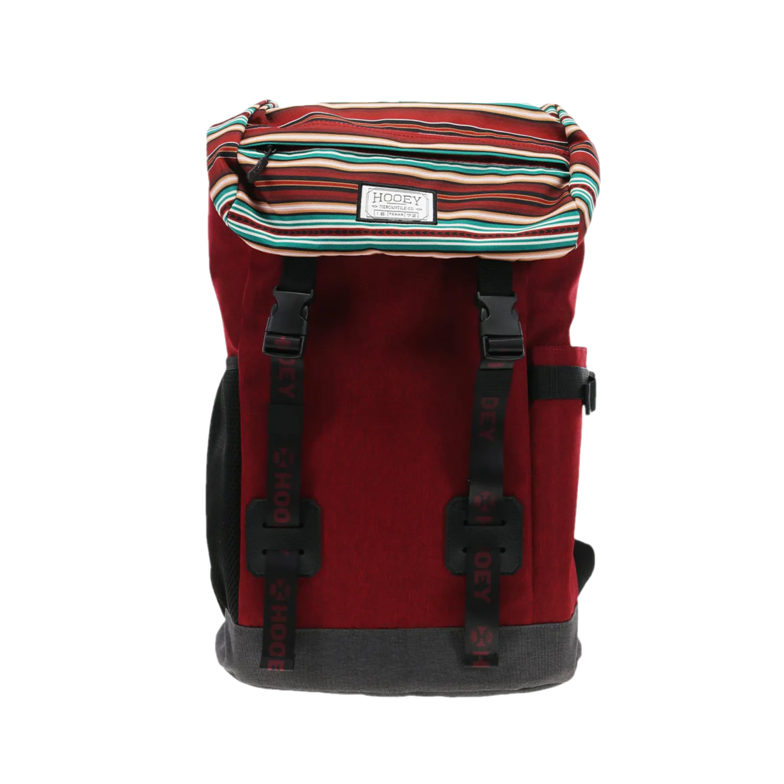Hooey "Topper" Maroon W/ Serape Pattern & Black Accents Backpack BP053BUSP