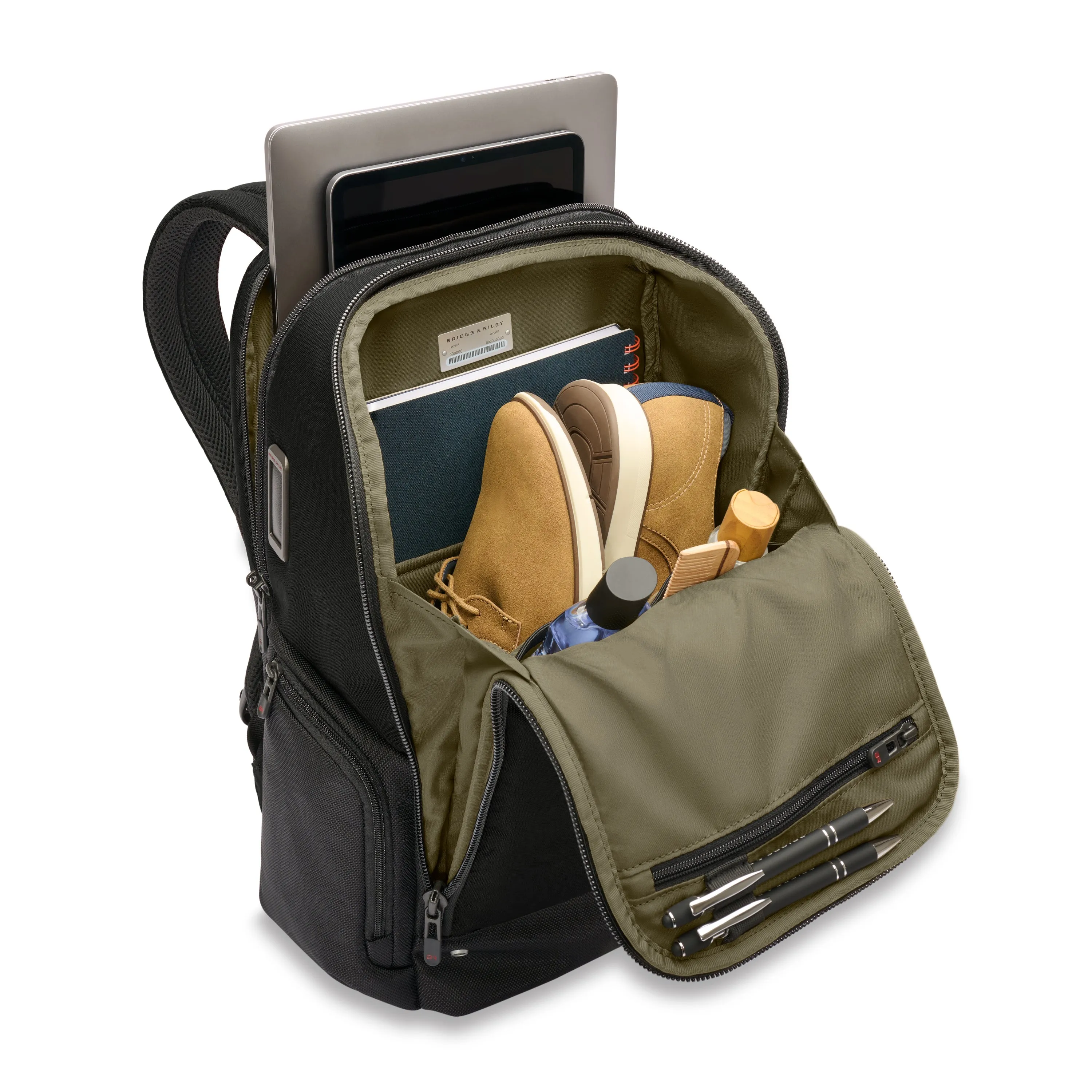 HTA Medium Widemouth Black Backpack