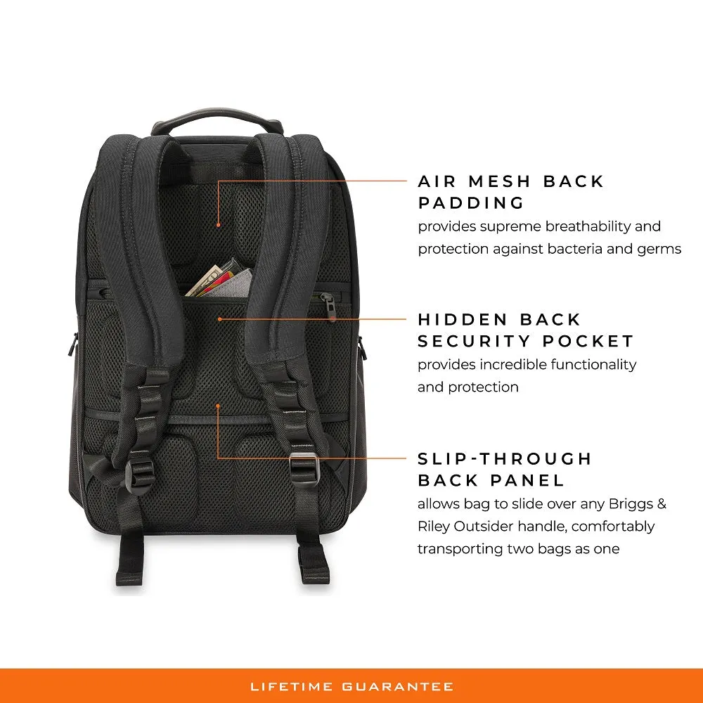 HTA Medium Widemouth Black Backpack