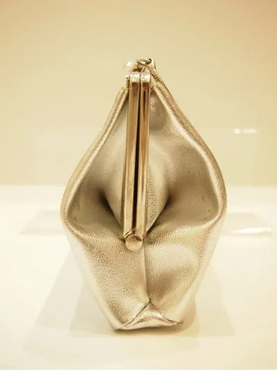 Irregularly Angular Vintage Cream Bag