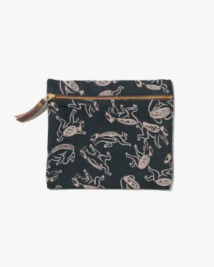 Kiriko Original Flat Zipper Pouch, Medium, Kappa