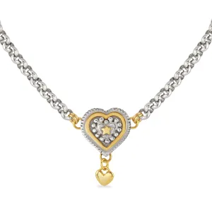 Layered Halo Heart Necklace