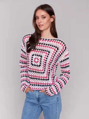 Long Sleeve Crochet Top - Paradise