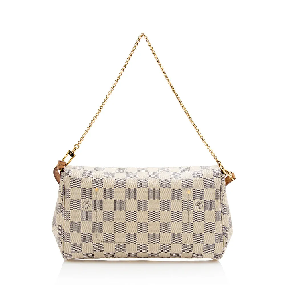 Louis Vuitton Damier Azur Favorite MM Shoulder Bag (SHF-22009)