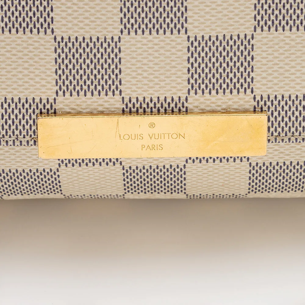 Louis Vuitton Damier Azur Favorite MM Shoulder Bag (SHF-22009)