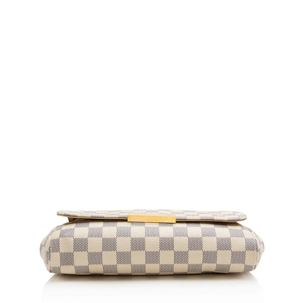 Louis Vuitton Damier Azur Favorite MM Shoulder Bag (SHF-22009)