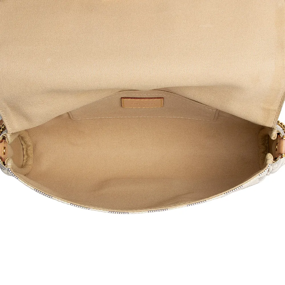 Louis Vuitton Damier Azur Favorite MM Shoulder Bag (SHF-22009)