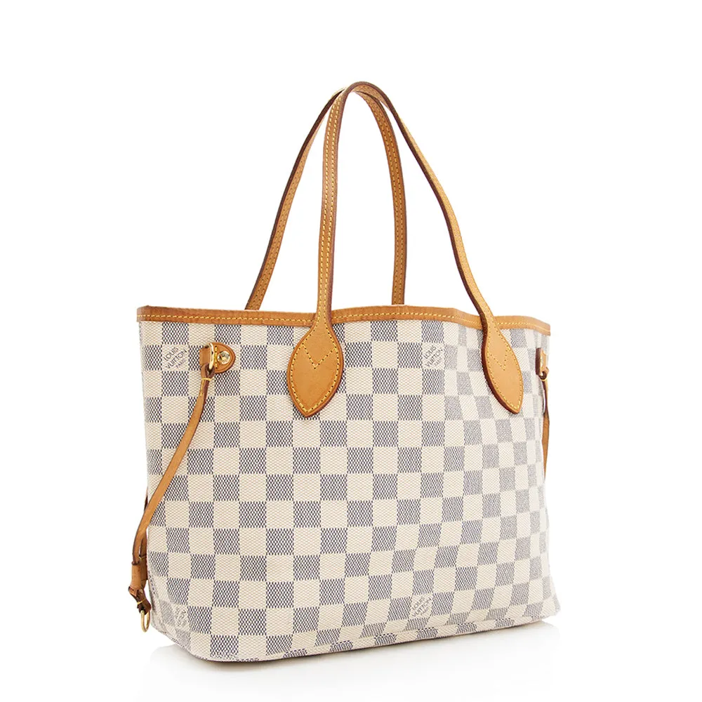 Louis Vuitton Damier Azur Neverfull PM Tote - FINAL SALE (SHF-19639)