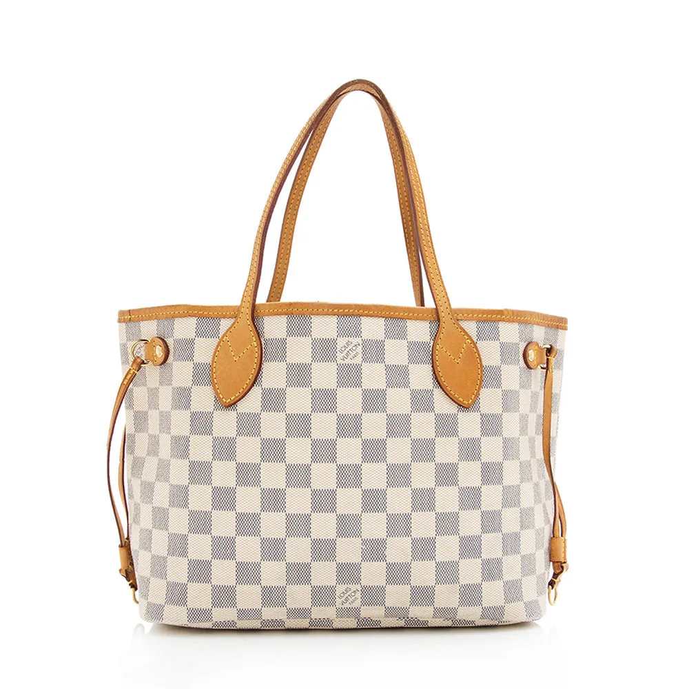 Louis Vuitton Damier Azur Neverfull PM Tote - FINAL SALE (SHF-19639)