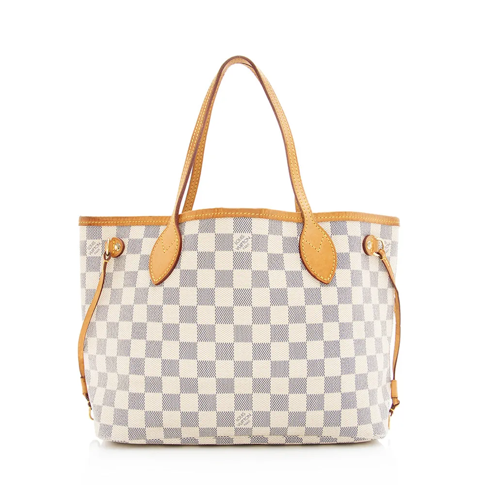 Louis Vuitton Damier Azur Neverfull PM Tote - FINAL SALE (SHF-19639)