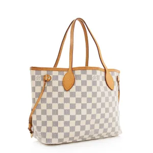 Louis Vuitton Damier Azur Neverfull PM Tote - FINAL SALE (SHF-19639)