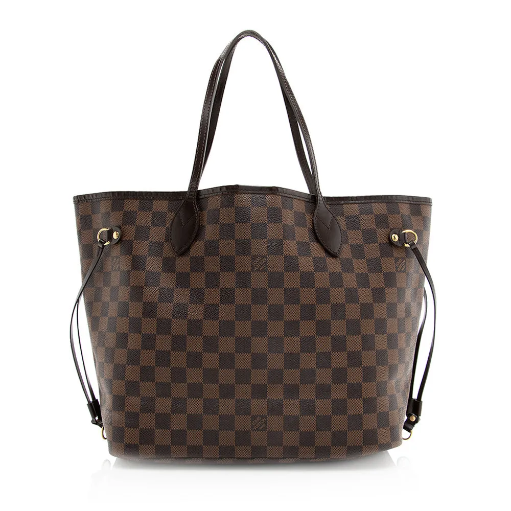 Louis Vuitton Damier Ebene Neverfull MM Tote (SHF-20011)