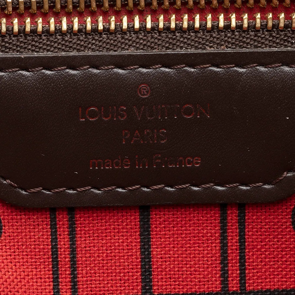 Louis Vuitton Damier Ebene Neverfull MM Tote (SHF-20011)