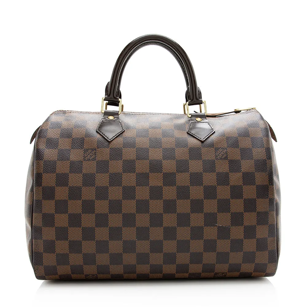 Louis Vuitton Damier Ebene Speedy 30 Satchel (SHF-20847)