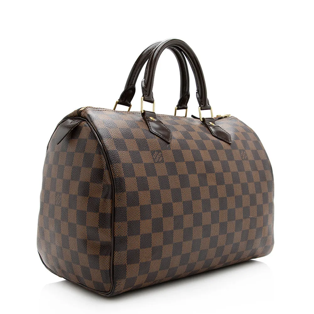 Louis Vuitton Damier Ebene Speedy 30 Satchel (SHF-20847)