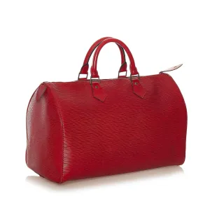 Louis Vuitton Epi Speedy 35 (SHG-34366)