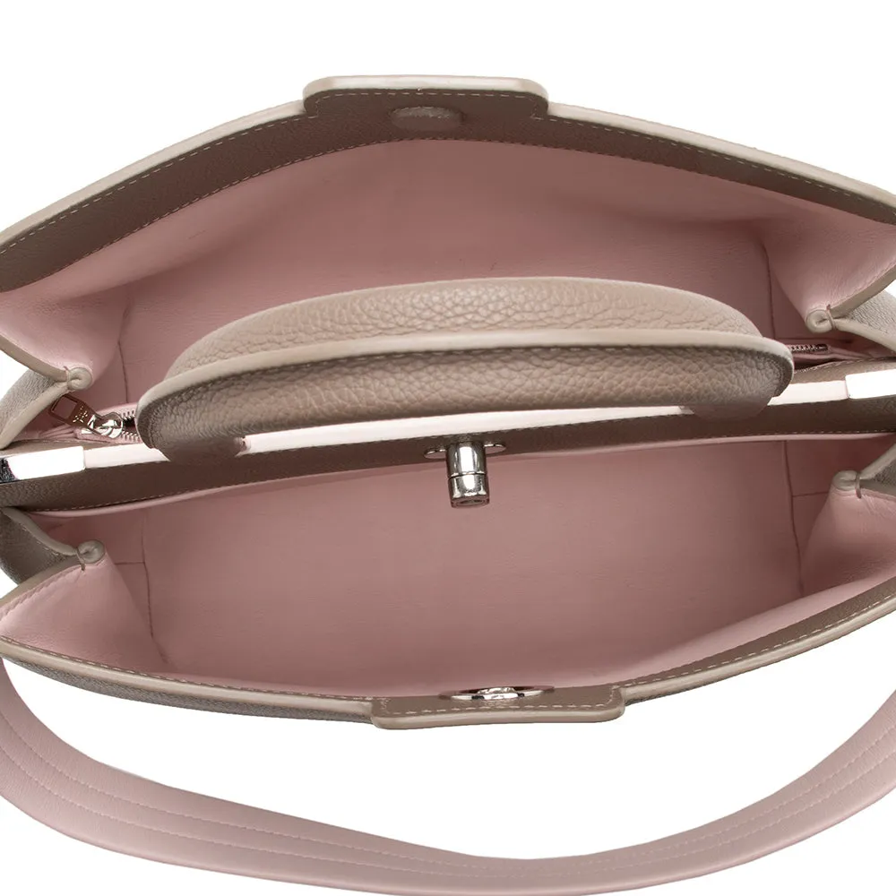 Louis Vuitton Leather Astrid Top Handle Satchel (SHF-16824)