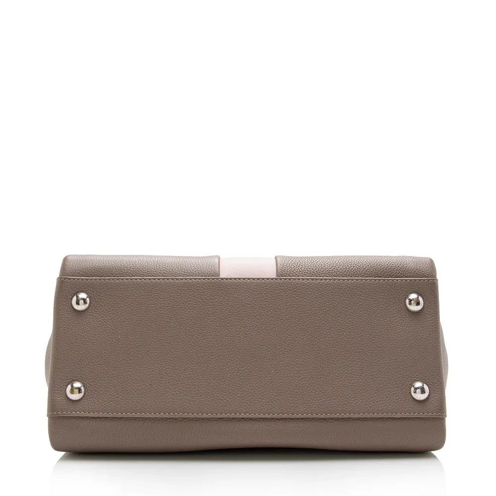 Louis Vuitton Leather Astrid Top Handle Satchel (SHF-16824)