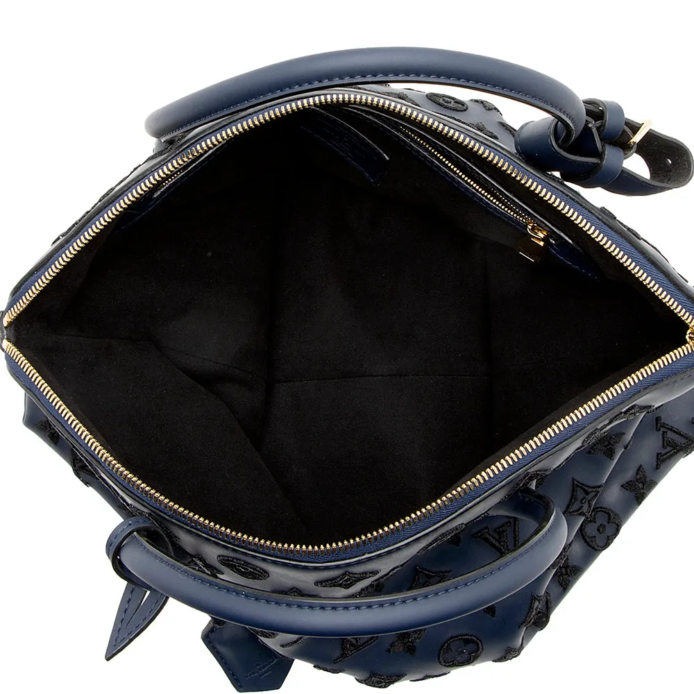 Louis Vuitton Limited Edition Monogram Addiction Lockit MM Bag (SHF-20200)