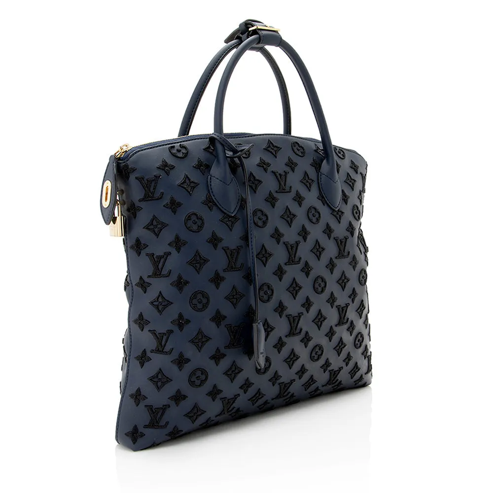Louis Vuitton Limited Edition Monogram Addiction Lockit MM Bag (SHF-20200)