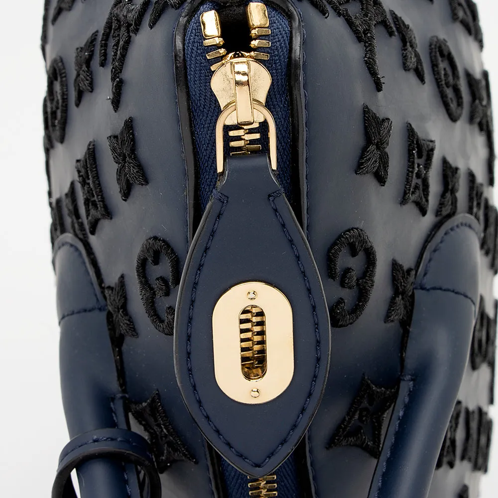 Louis Vuitton Limited Edition Monogram Addiction Lockit MM Bag (SHF-20200)