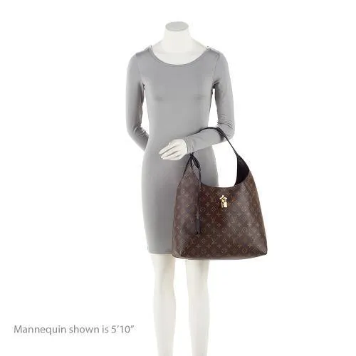 Louis Vuitton Monogram Canvas Flower Hobo (SHF-3DsKdp)