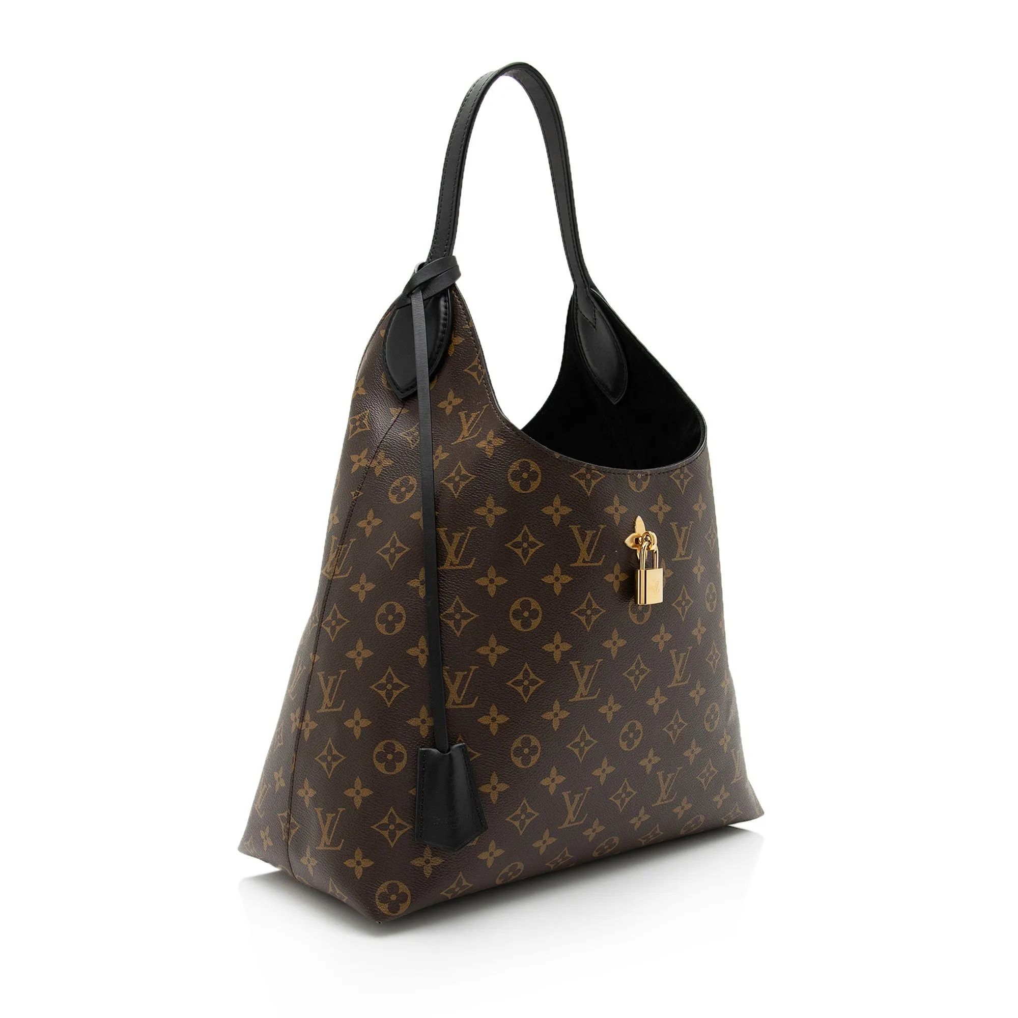Louis Vuitton Monogram Canvas Flower Hobo (SHF-3DsKdp)