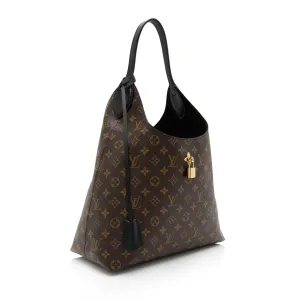 Louis Vuitton Monogram Canvas Flower Hobo (SHF-3DsKdp)