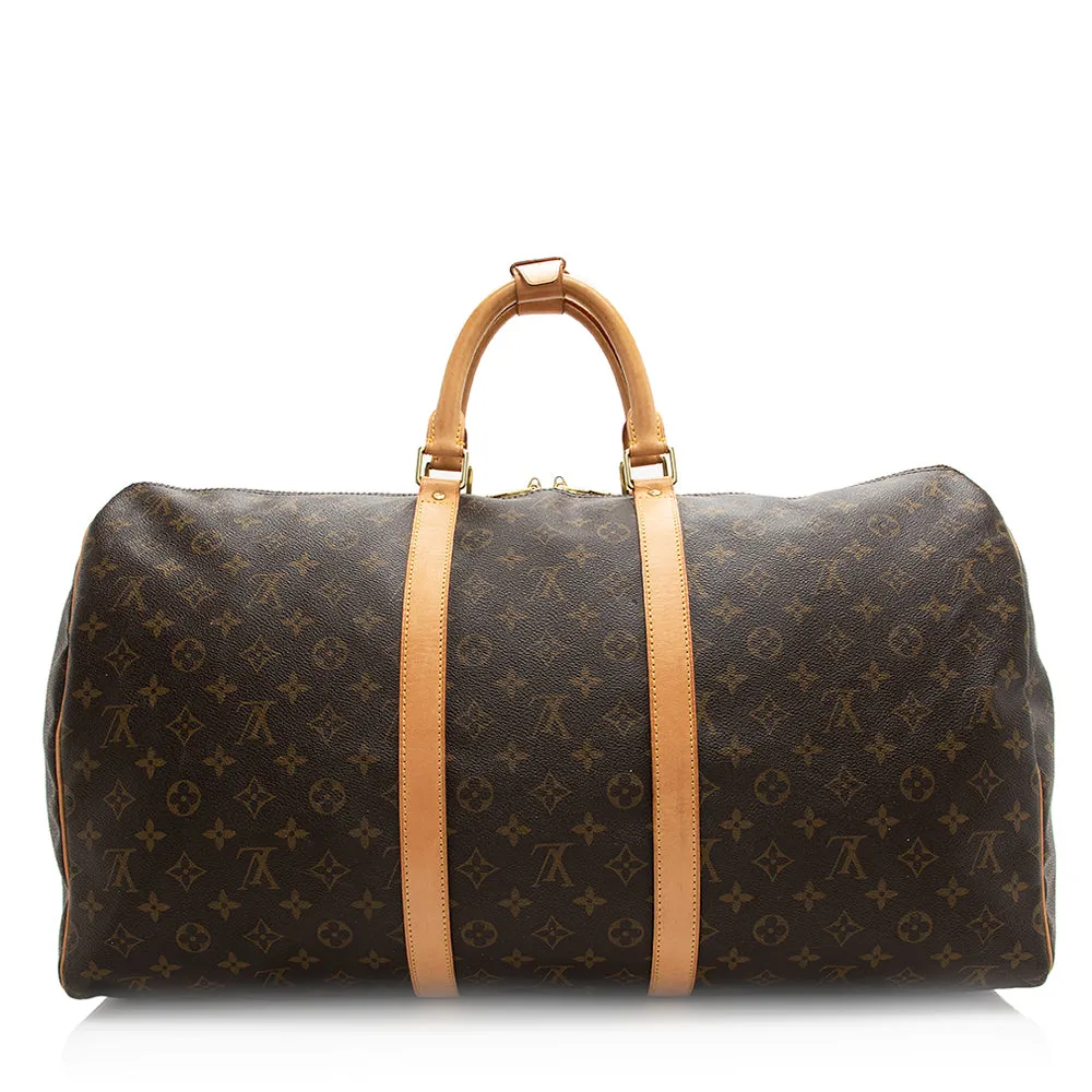 Louis Vuitton Monogram Canvas Keepall 55 Duffel Bag (SHF-20296)