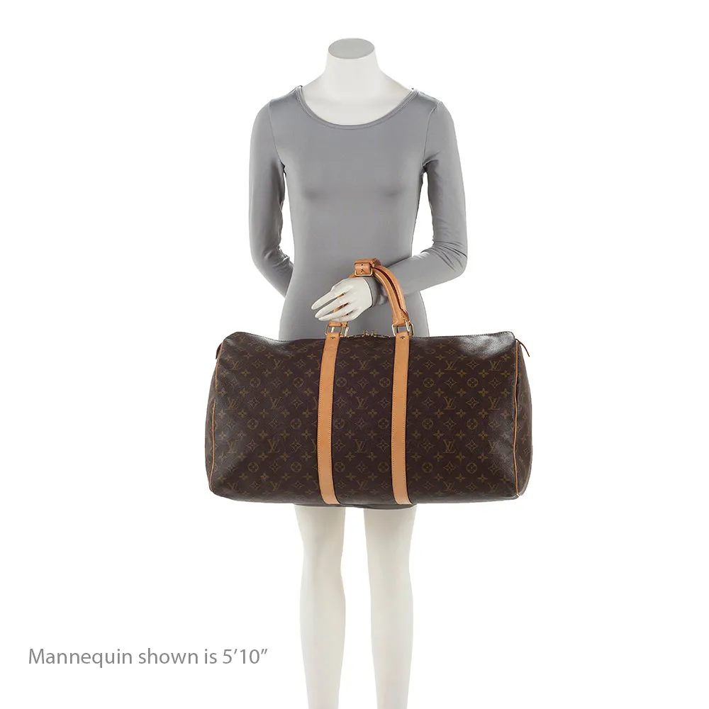Louis Vuitton Monogram Canvas Keepall 55 Duffel Bag (SHF-20296)