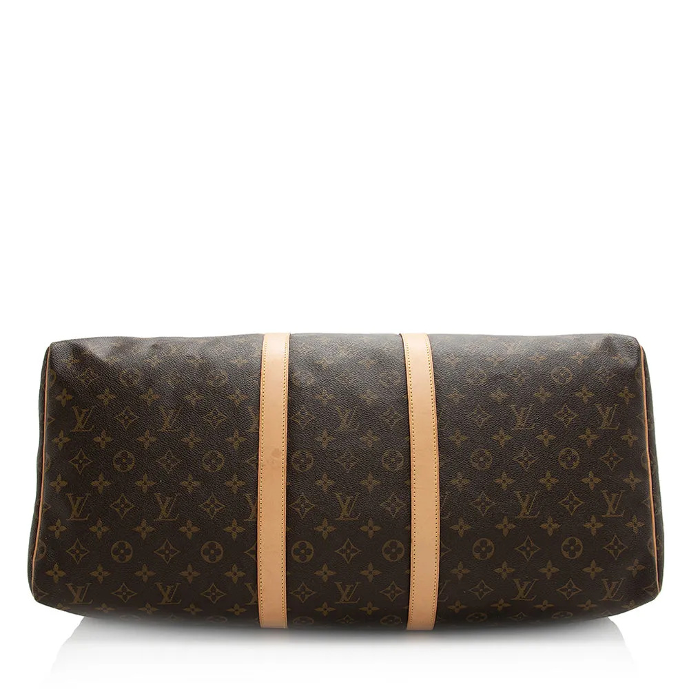 Louis Vuitton Monogram Canvas Keepall 55 Duffel Bag (SHF-20296)