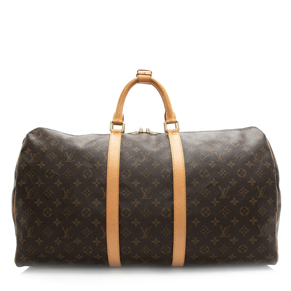 Louis Vuitton Monogram Canvas Keepall 55 Duffel Bag (SHF-20296)
