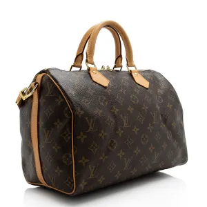Louis Vuitton Monogram Canvas Speedy Bandouliere 30 Satchel (SHF-22058)