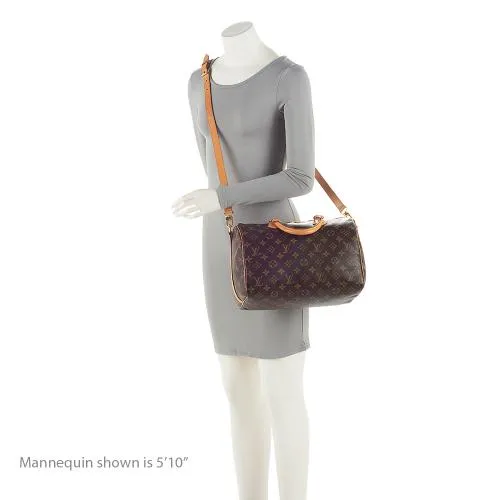 Louis Vuitton Monogram Canvas Speedy Bandouliere 30 Satchel (SHF-22058)