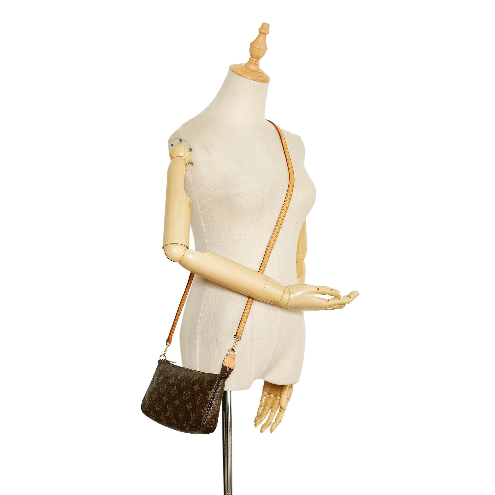 Louis Vuitton Monogram Pochette Accessoires Long Strap (SHG-L6L2rq)