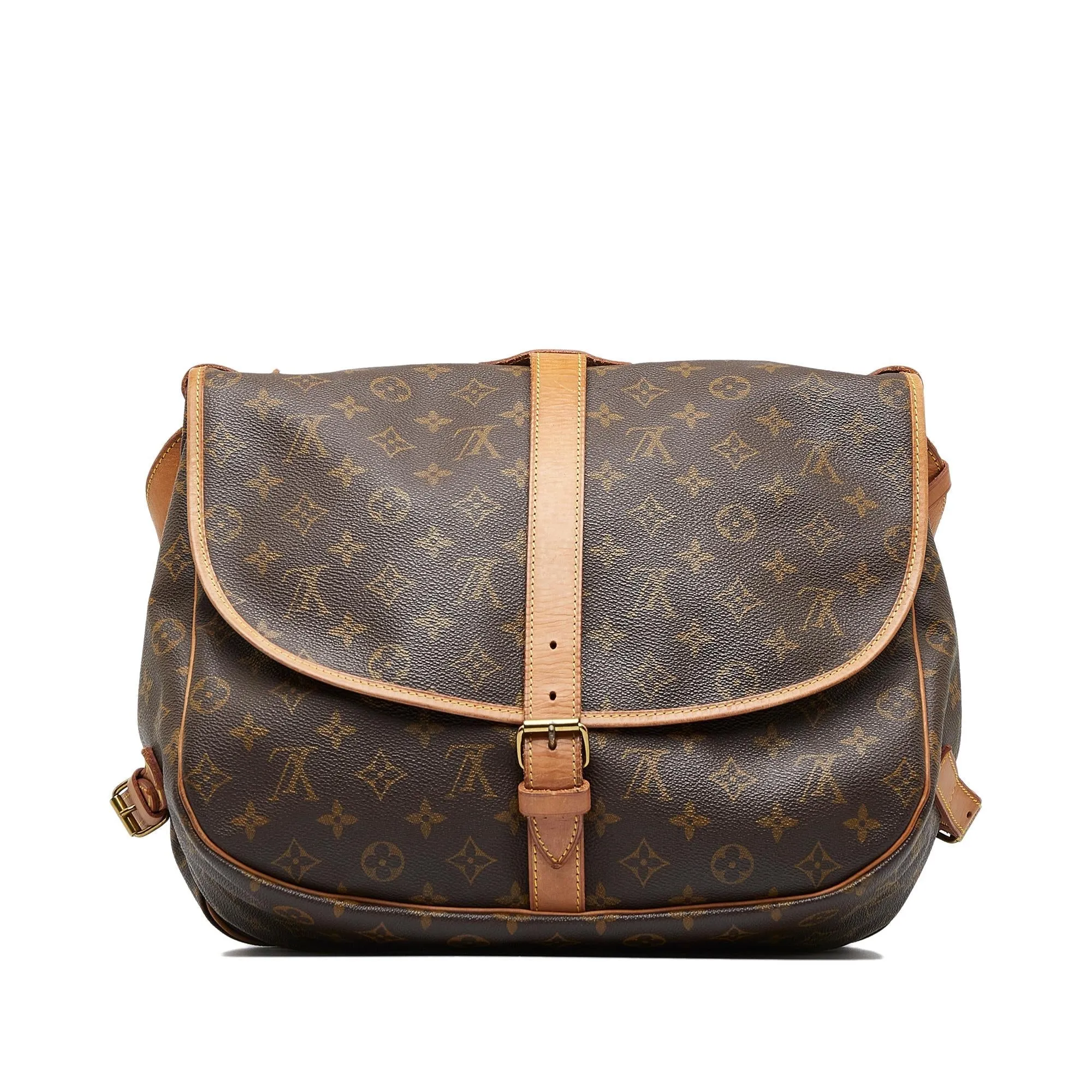 Louis Vuitton Monogram Saumur 35 (SHG-P8frKY)
