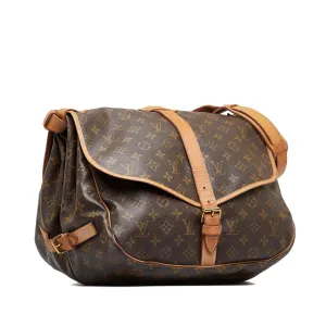 Louis Vuitton Monogram Saumur 35 (SHG-P8frKY)