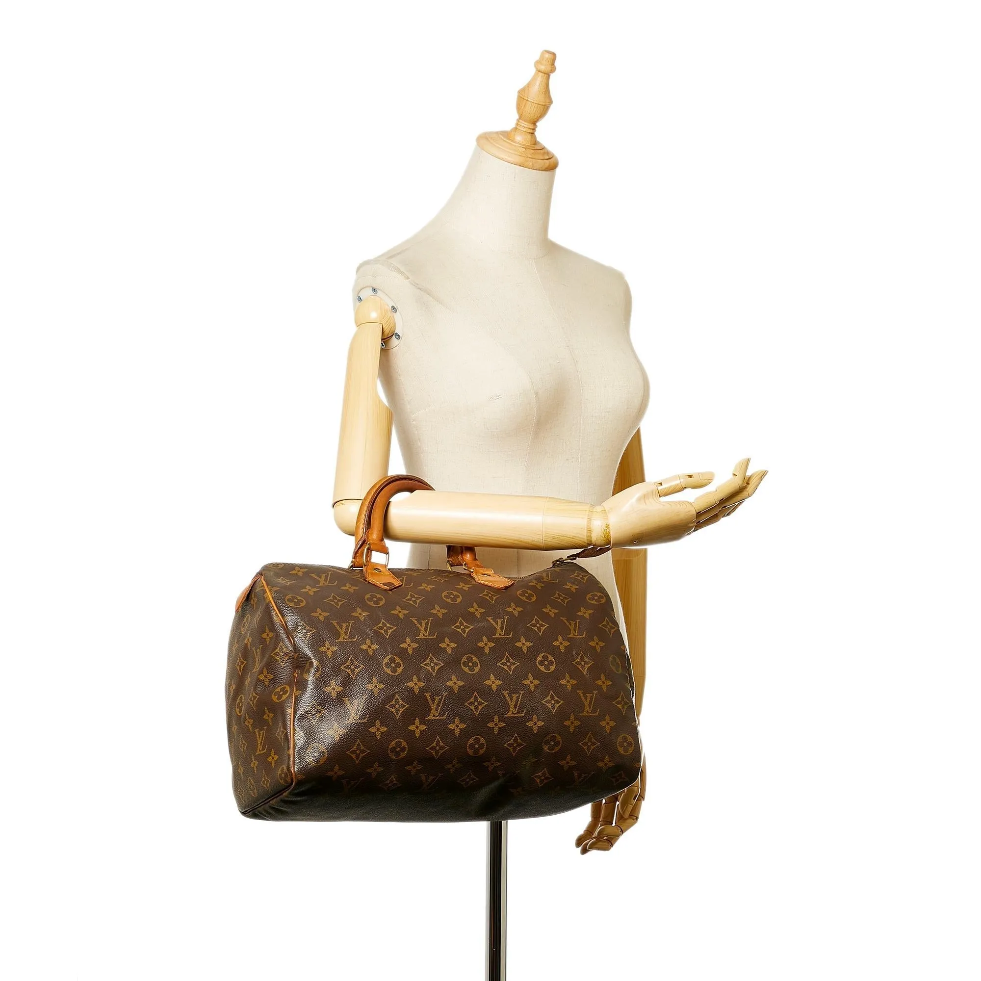 Louis Vuitton Monogram Speedy 35 (SHG-34053)