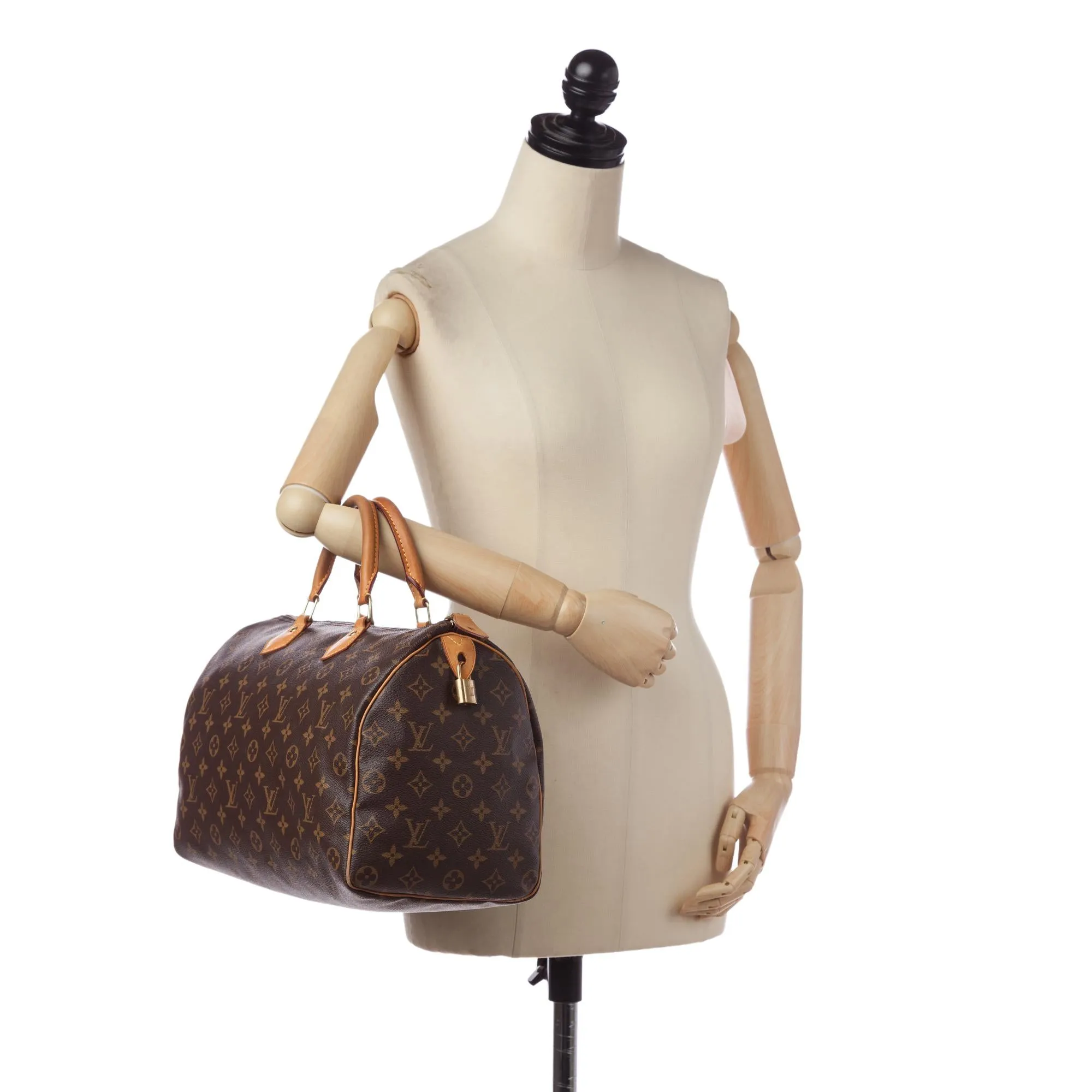 Louis Vuitton Monogram Speedy 35 (SHG-34437)
