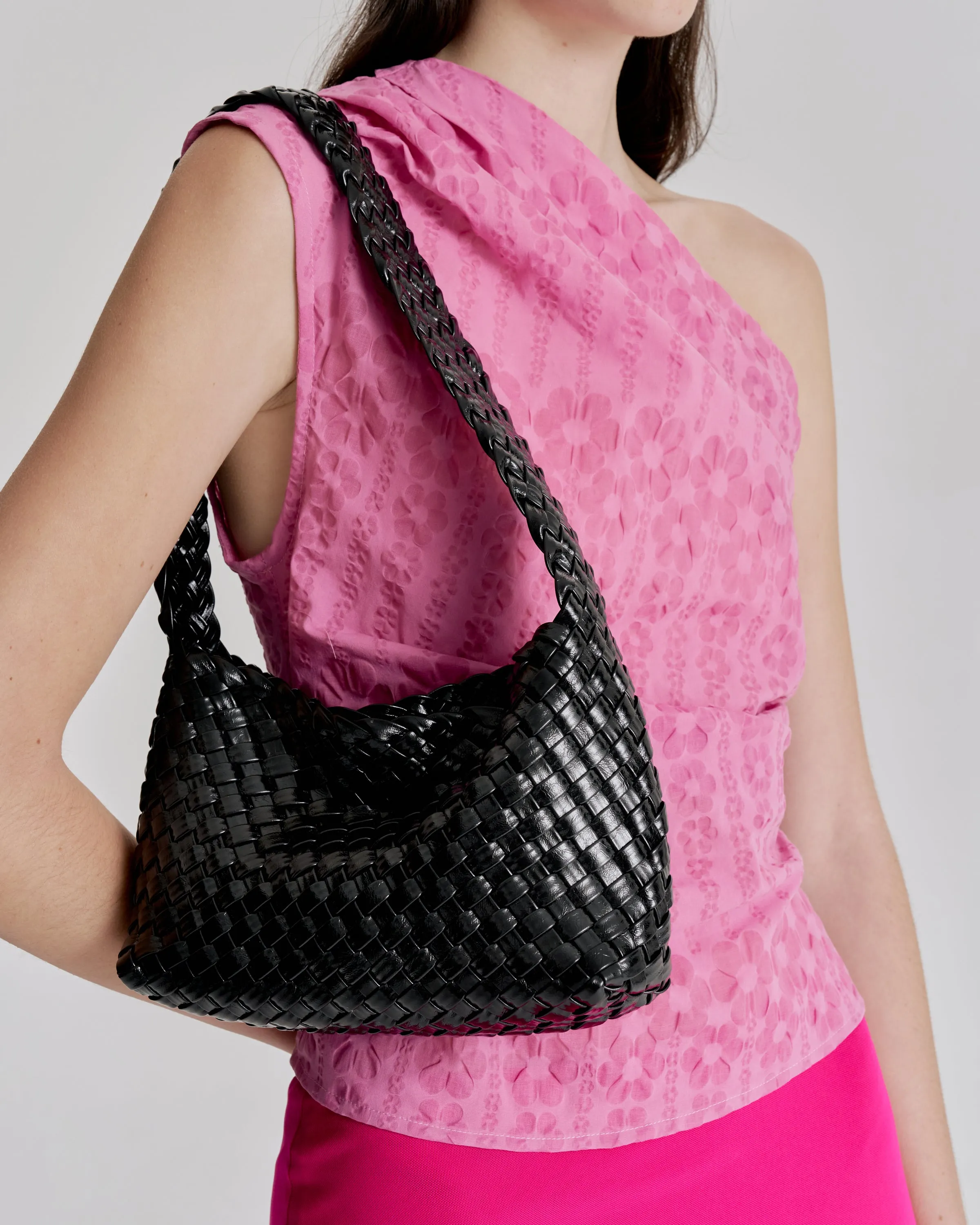 Luca Woven Shoulder Bag