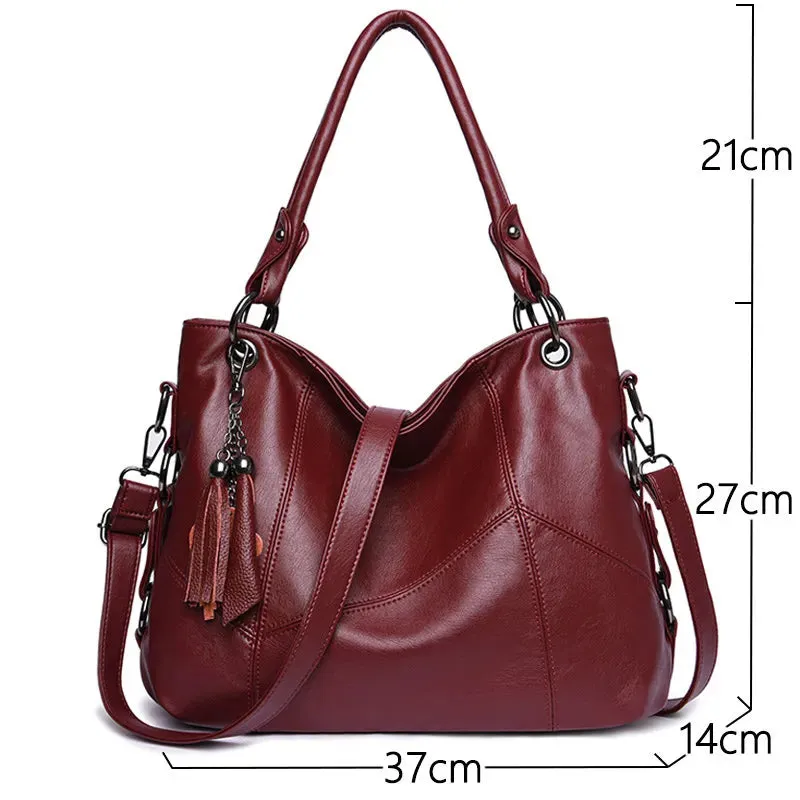 Luxury Soft Leather Handbags Designer Retro Crossbody Bags for Women