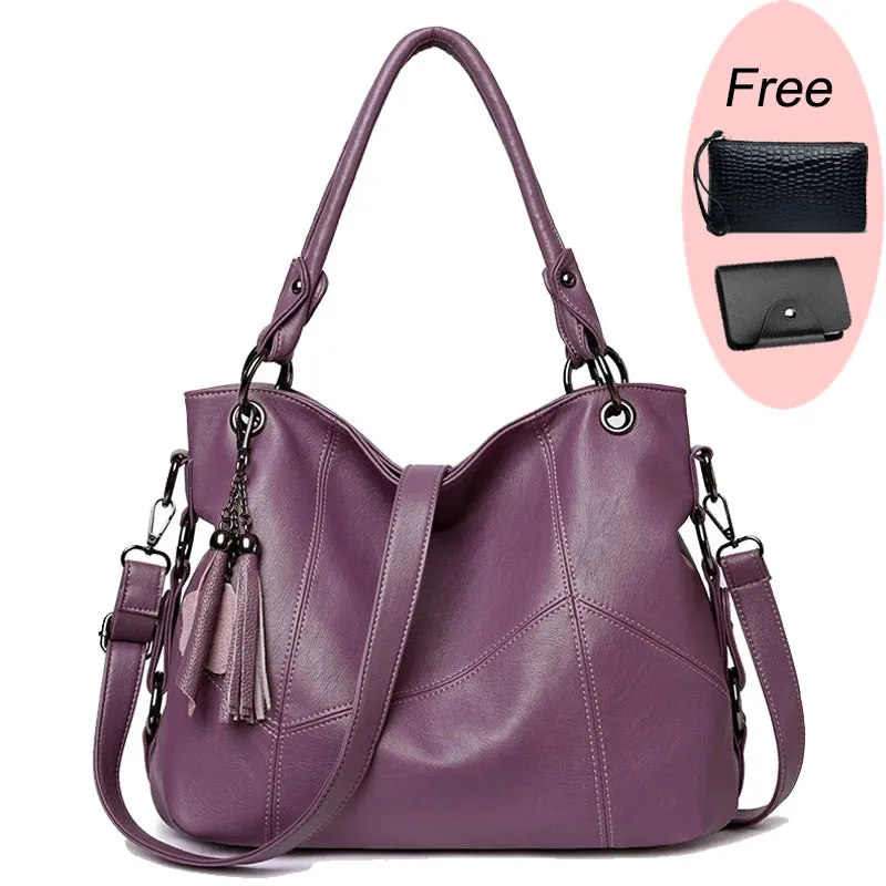 Luxury Soft Leather Handbags Designer Retro Crossbody Bags for Women