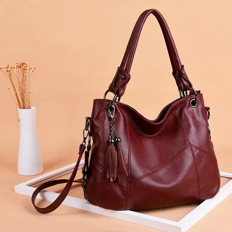 Luxury Soft Leather Handbags Designer Retro Crossbody Bags for Women