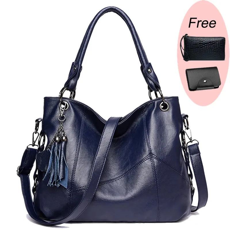 Luxury Soft Leather Handbags Designer Retro Crossbody Bags for Women