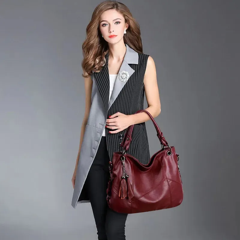 Luxury Soft Leather Handbags Designer Retro Crossbody Bags for Women